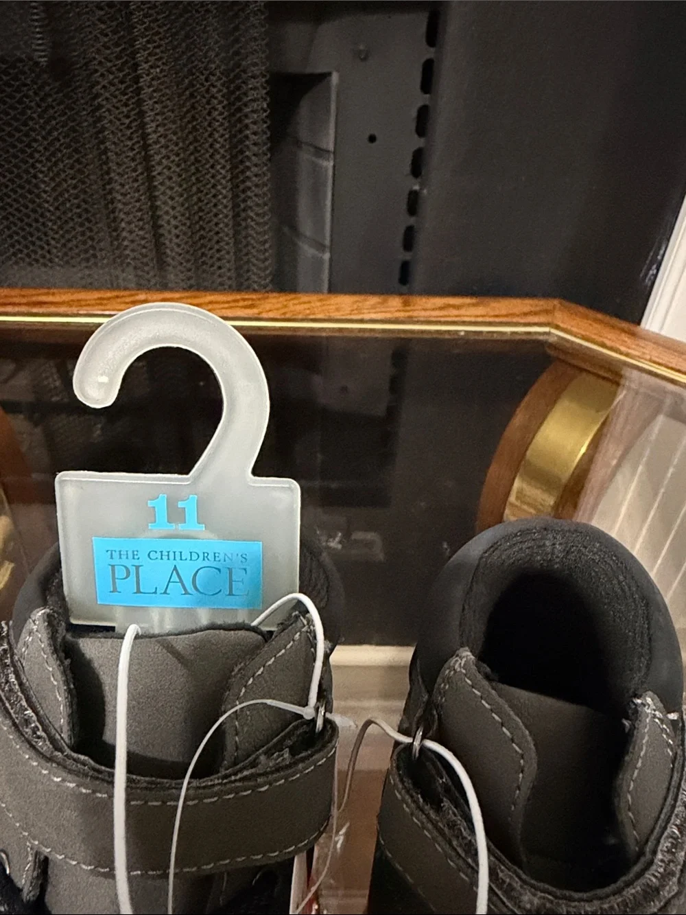 The Children's Place Grey Ankle Boots with Strap & Lace Detail